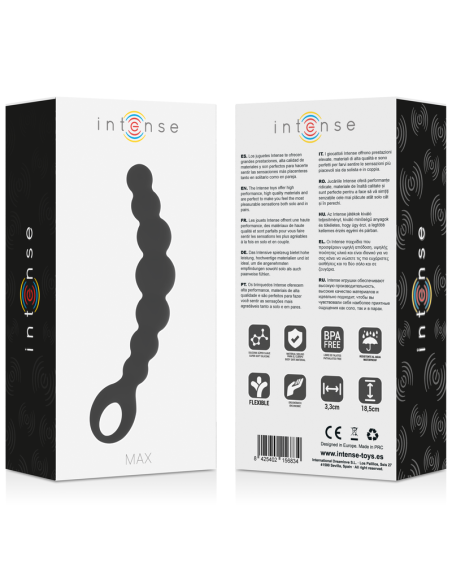 INTENSE - ANAL BEADS MAX NEGRO