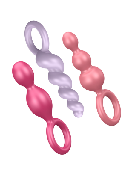 SATISFYER - ANAL PLUGS SET 3 PCS TRICOLOR