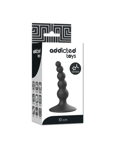 ADDICTED TOYS - ANAL SEXUAL PLUG 10 CM NEGRO