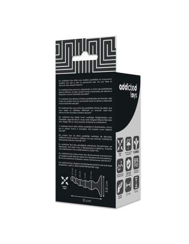 ADDICTED TOYS - ANAL SEXUAL PLUG 10 CM NEGRO