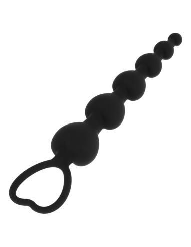 BLACKandSILVER - MILA CADENA ANAL DE CORAZONES 18 CM