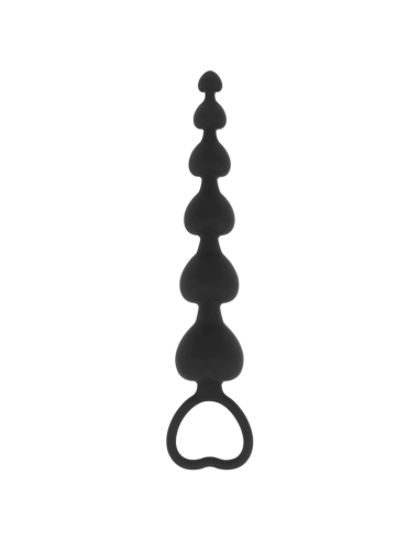 BLACKandSILVER - MILA CADENA ANAL DE CORAZONES 18 CM