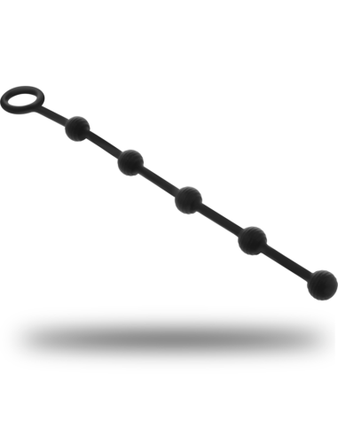 BLACKandSILVER - KORG ROSARIO ANAL INICIACION SILICONA 21 CM