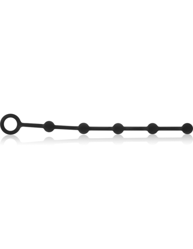 BLACKandSILVER - KORG ROSARIO ANAL INICIACION SILICONA 21 CM