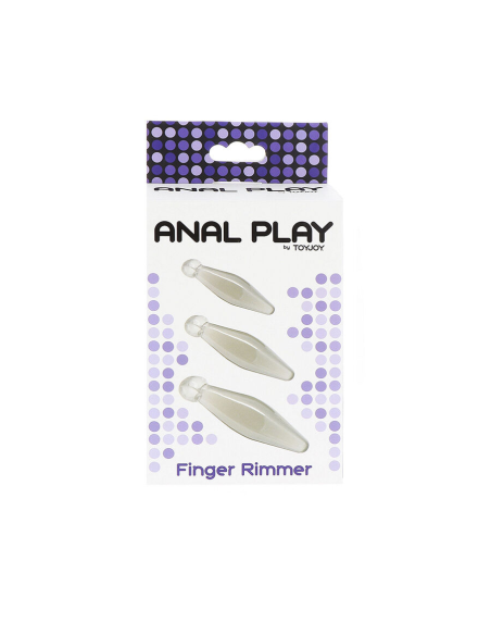 TOYJOY - ANAL PLAY RIMMER DE DEDO 3 PIEZAS TRANSPARENTE