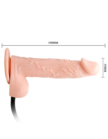 BAILE - INFLATABLE DILDO HINCHABLE REALÍSTICO CON VENTOSA 15 CM