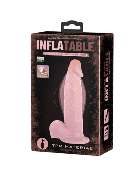 BAILE - INFLATABLE DILDO HINCHABLE REALÍSTICO CON VENTOSA 15 CM