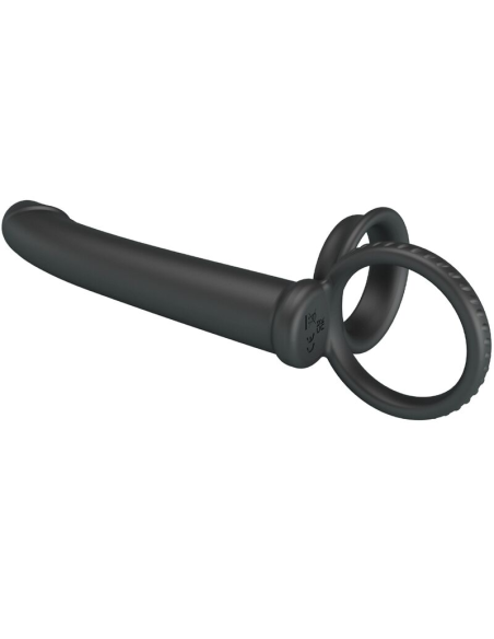 PRETTY LOVE - MOSES ANILLO DOBLE PENE PARA DONLE PENETACIÓN NEGRO