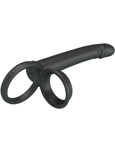 PRETTY LOVE - MOSES ANILLO DOBLE PENE PARA DONLE PENETACIÓN NEGRO