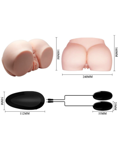 CRAZY BULL - VAGINA Y ANO REALÍSTICOS CON VIBRACIÓN