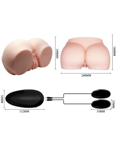 CRAZY BULL - VAGINA Y ANO REALÍSTICOS CON VIBRACIÓN