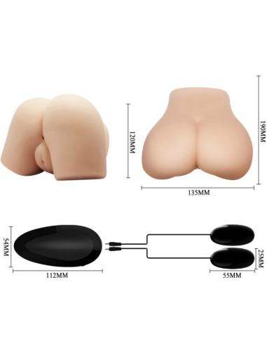 CRAZY BULL - VAGINA Y ANO REALÍSTICOS CON VIBRACIÓN POSICIÓN 4