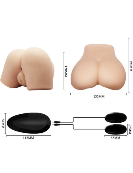 CRAZY BULL - VAGINA Y ANO REALÍSTICOS CON VIBRACIÓN POSICIÓN 4