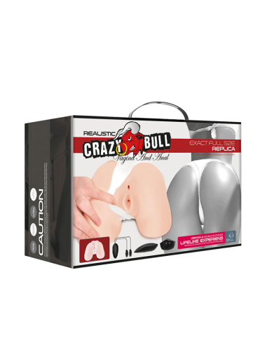 CRAZY BULL - VAGINA Y ANO REALÍSTICOS CON VIBRACIÓN POSICIÓN 5