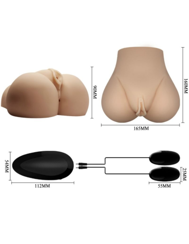 CRAZY BULL - VAGINA Y ANO REALÍSTICOS CON VIBRACIÓN POSICIÓN 7