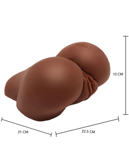 ACT - BIG ASS MASTURBADOR REALISTA CON VIBRADOR MARRÓN