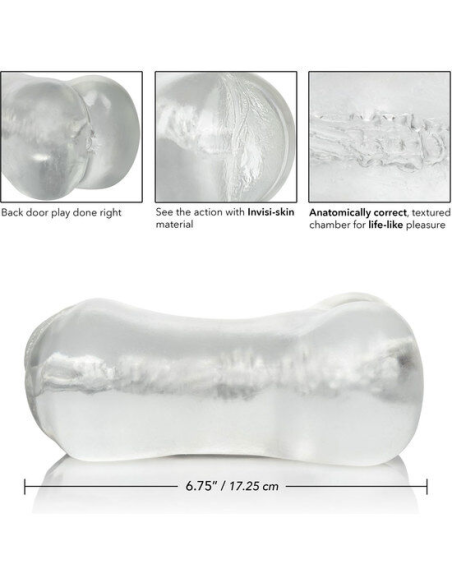 CALEXOTICS - STROKE IT MASTURBADOR VAGINA-ANO TRASLÚCIDO