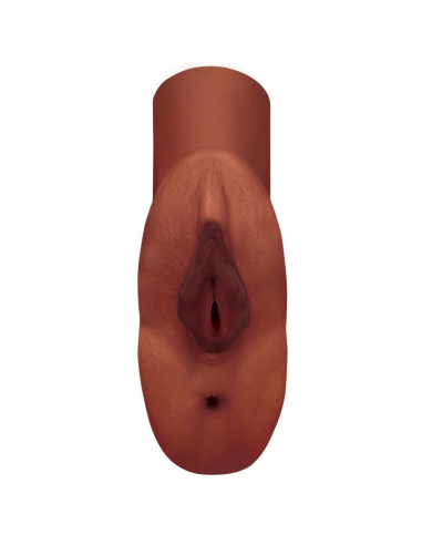 PDX PLUS - PERFECT PUSSY DOUBLE STROKER MASTURBADOR VAGINA Y ANO MARRÓN