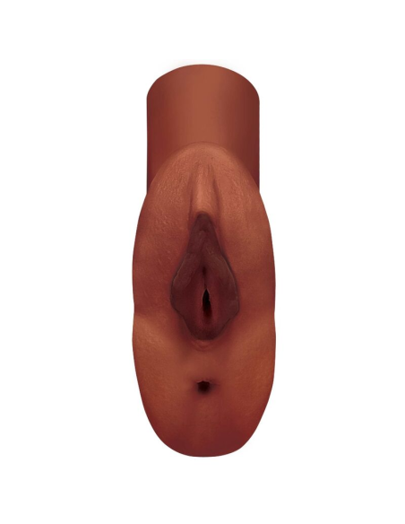 PDX PLUS - PERFECT PUSSY DOUBLE STROKER MASTURBADOR VAGINA Y ANO MARRÓN