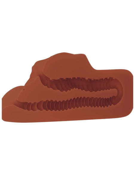 PDX PLUS - PERFECT PUSSY DOUBLE STROKER MASTURBADOR VAGINA Y ANO MARRÓN