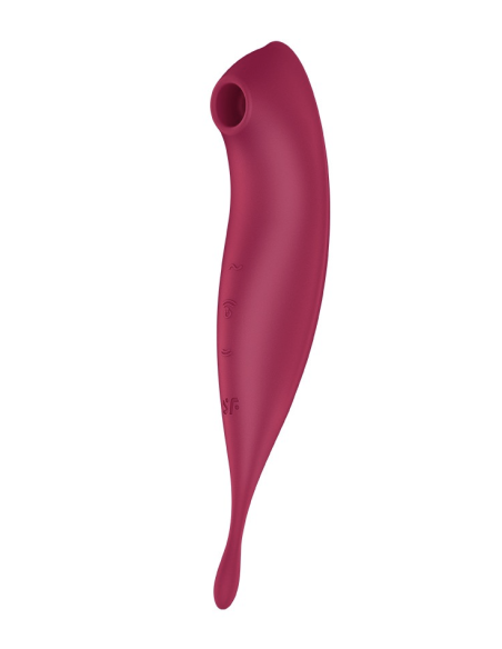 SATISFYER - TWIRLING PRO ESTIMULADOR Y VIBRADOR APP ROJO