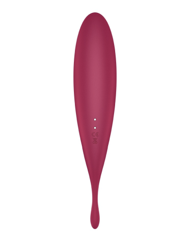 SATISFYER - TWIRLING PRO ESTIMULADOR Y VIBRADOR APP ROJO