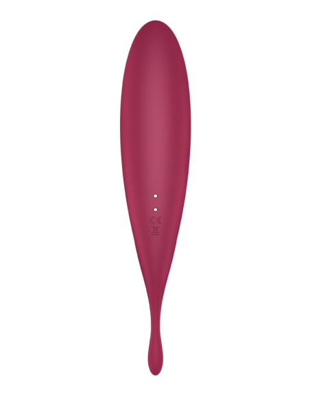 SATISFYER - TWIRLING PRO ESTIMULADOR Y VIBRADOR APP ROJO