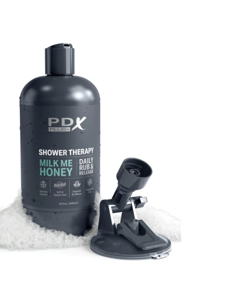 PDX PLUS - MASTURBADOR STROKER DISEÑO DISCRETO DE BOTE CHAMPU MILK ME HONEY