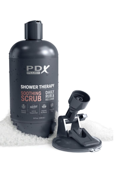 PDX PLUS - MASTURBADOR STROKER DISEÑO DISCRETO DE BOTE CHAMPU SOOTHING SCRUB CARAMELO