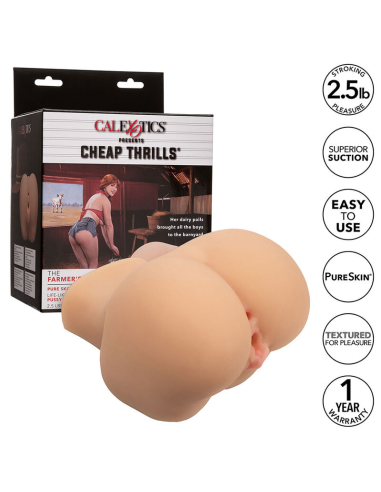CALEXOTICS - THE FARMERS DAUGHTER DOBLE MASTURBADOR REALÍSTICO NATURAL