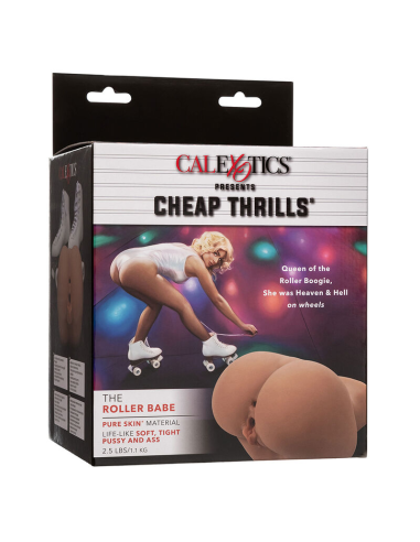 CALEXOTICS - THE ROLLER BABE DOBLE MASTURBADOR REALÍSTICO NATURAL