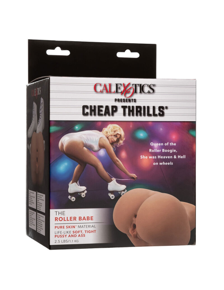 CALEXOTICS - THE ROLLER BABE DOBLE MASTURBADOR REALÍSTICO NATURAL