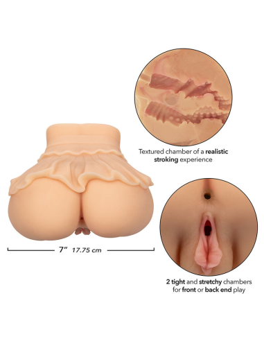 CALEXOTICS - THE PEEP SHOW GIRL DOBLE MASTURBADOR REALÍSTICO NATURAL