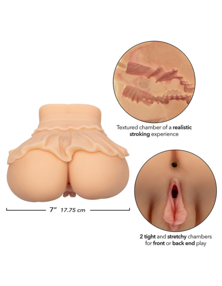 CALEXOTICS - THE PEEP SHOW GIRL DOBLE MASTURBADOR REALÍSTICO NATURAL