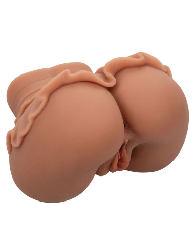 CALEXOTICS - THE HOMECOMING QUEEN DOBLE MASTURBADOR REALÍSTICO CARAMELO