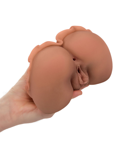 CALEXOTICS - THE HOMECOMING QUEEN DOBLE MASTURBADOR REALÍSTICO CARAMELO