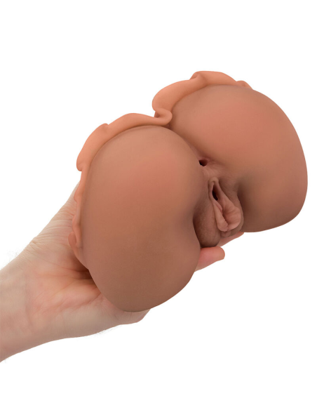 CALEXOTICS - THE HOMECOMING QUEEN DOBLE MASTURBADOR REALÍSTICO CARAMELO