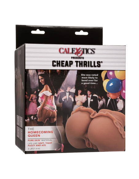 CALEXOTICS - THE HOMECOMING QUEEN DOBLE MASTURBADOR REALÍSTICO CARAMELO