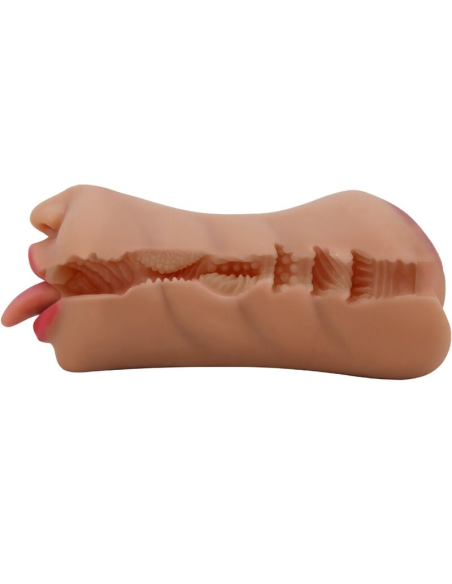 CRAZY BULL - SARAH MASTURBADOR DOBLE BOCA and VAGINA NATURAL