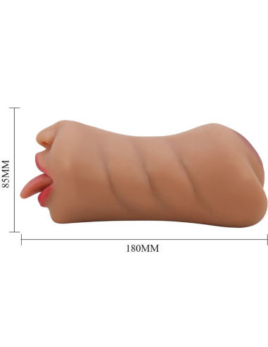 CRAZY BULL - SARAH MASTURBADOR DOBLE BOCA and VAGINA NATURAL