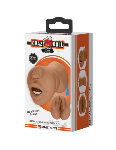 CRAZY BULL - ZOEY MASTURBADOR DOBLE BOCA and VAGINA NATURAL