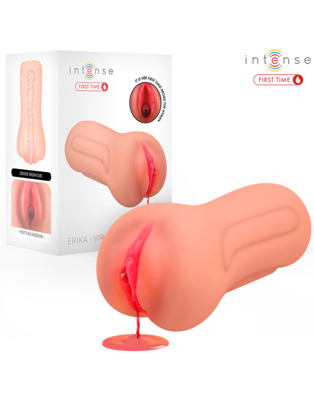 INTENSE FIRST TIME - ERIKA VAGINA VIRGEN CON HIMEN Y SANGRADO