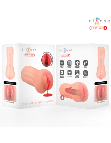 INTENSE FIRST TIME - ERIKA VAGINA VIRGEN CON HIMEN Y SANGRADO