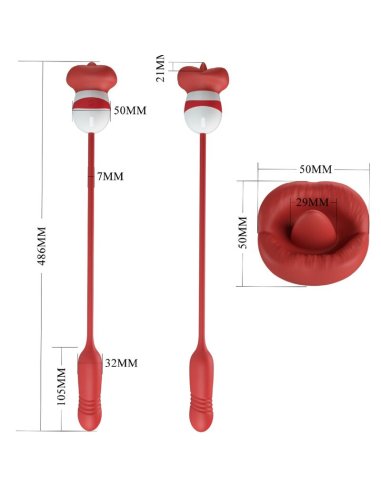 PRETTY LOVE - ASHLYNN MASTURBADOR BOCA ROJO