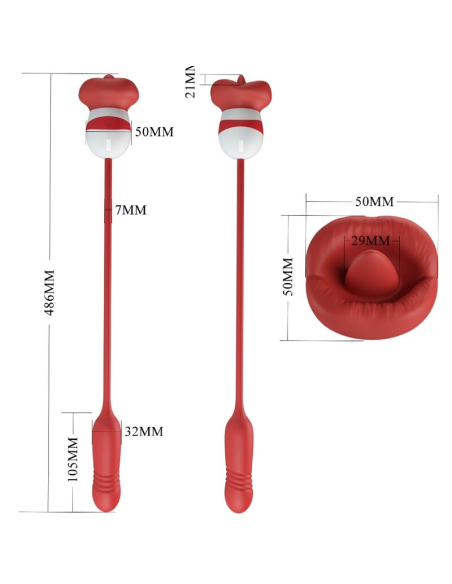 PRETTY LOVE - ASHLYNN MASTURBADOR BOCA ROJO