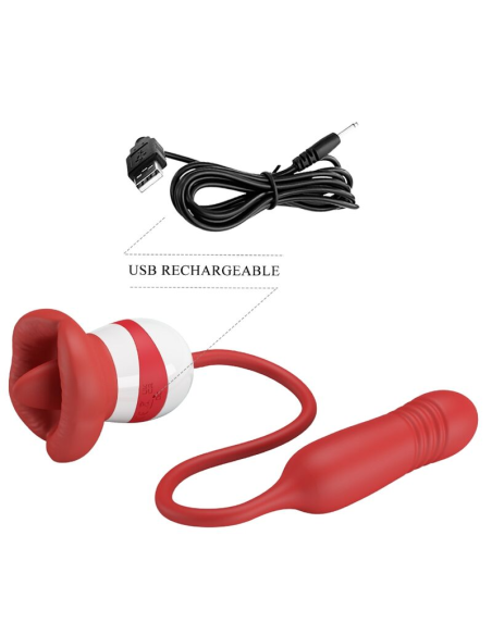 PRETTY LOVE - ASHLYNN MASTURBADOR BOCA ROJO