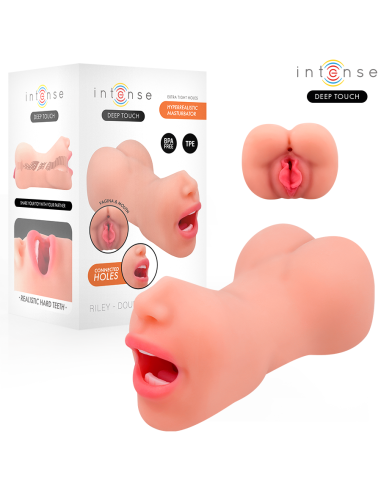 INTENSE DEEP TOUCH - RILEY MASTURBADOR DOBLE BOCA and VAGINA