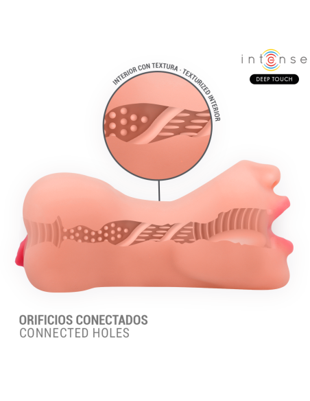 INTENSE DEEP TOUCH - RILEY MASTURBADOR DOBLE BOCA and VAGINA