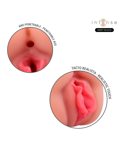 INTENSE DEEP TOUCH - RILEY MASTURBADOR DOBLE BOCA and VAGINA