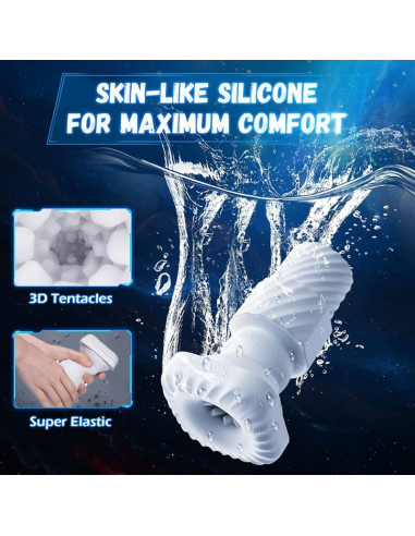 GAME CUP - MASTURBADOR MASCULINO CON VIBRACIÓN Y FUNCIÓN CALOR CON SOPORTE PARA MÓVILES - NEGRO